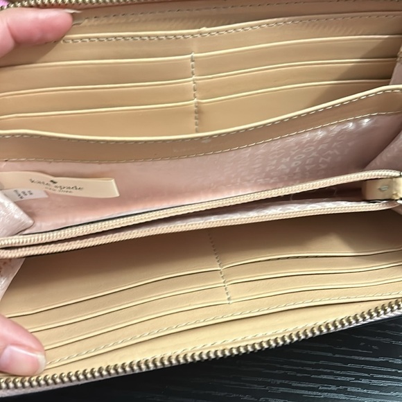 Kate spade zip around Continental light pink leather large wallet - Picture 4 of 5